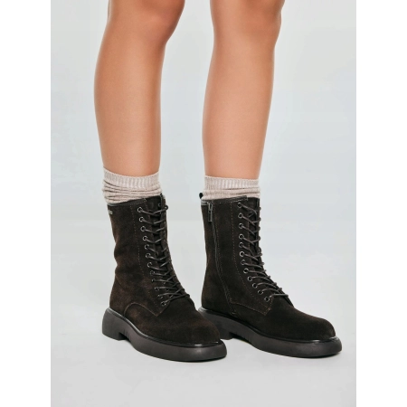 BOTKI Damskie SKÓRZANE Zimowe Zamszowe BIG STAR glany UU274612 r. 39