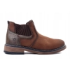 BOTKI Męskie SZTYBLETY Ekoskóra MUSTANG 36M0071001 Brązowe CASUAL 46
