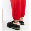 SNEAKERSY buty sportowe damskie GOE skórzane czarne podwyższone NN2N4030 36