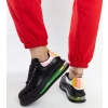 SNEAKERSY buty sportowe damskie GOE skórzane czarne podwyższone NN2N4030 36