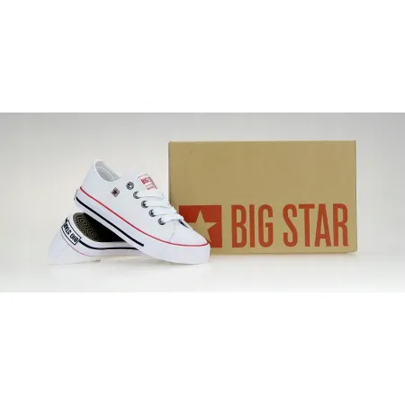 Buty BIG STAR KIDS trampki nieskie tenisówki DZIECIĘCE białe FF374200 r. 32